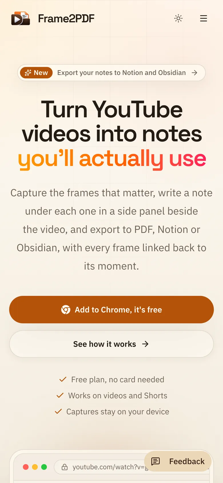 Frame2PDF on a phone